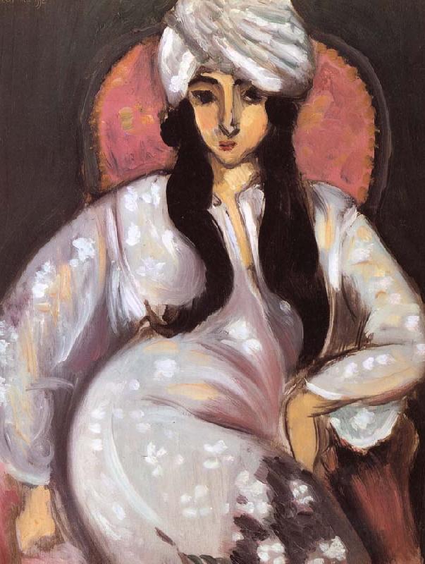 Henri Matisse Ibe wbite iurban oil painting image